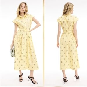 Adam Lippes Belted Poplin Shirt Dress